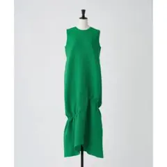 《新品》【LANVIN en Bleu】ウェーブジャガードニットワンピース