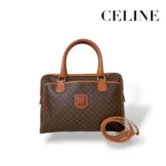 セリーヌ　2way ミニボストンバッグ　マカダム　トリオンフ　4174