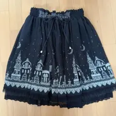 axes femme ブラック 膝丈フレアスカート