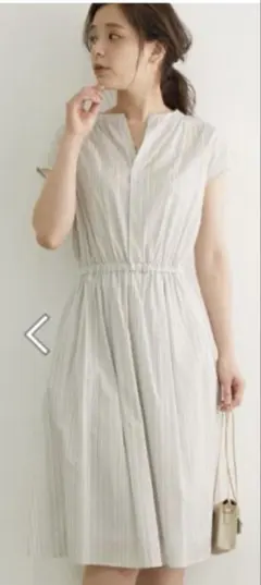 【ロペピクニック】ストライプスキッパーワンピース