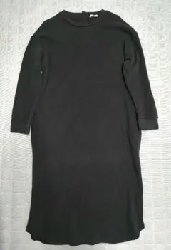 ワッフル ロングワンピース M