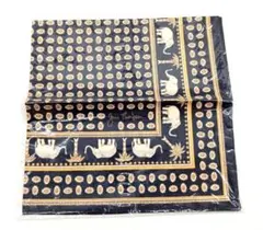 JIM THOMPSON ジムトンプソン ハンカチ 像 花柄 ネイビー