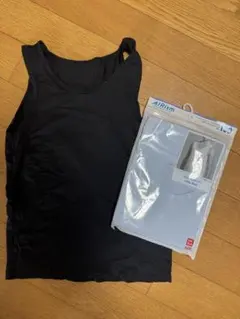 ユニクロAIRism コットンブレンド タンクトップ 120 130 2枚セット