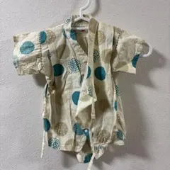 水玉模様 コットン甚平 95cm未満