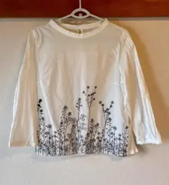 nuovo x nuovo ホワイト 花柄刺繍　長袖シャツ　サイズ:42のサムネイル
