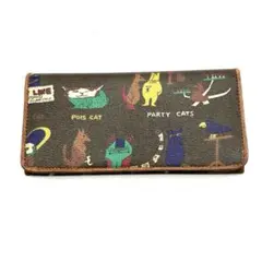 ジョンアントニオ　クレイジーライン　長財布　猫柄　イタリア　ミラノ