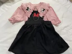 ミニーマウス　ジャンバースカート　プティマイン　トップス　ブラウス　ワンピース