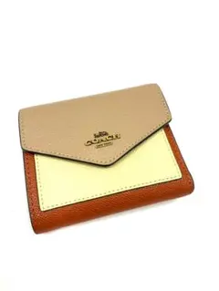 25I10-367 コーチ 二つ折り財布 ブランド財布 レディース ブラウン