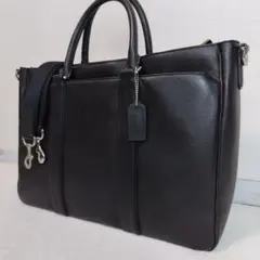 ✨COACH✨F71252 レキシントン 3層 ブリーフケース ビジネスバック黒