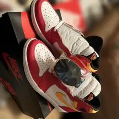 Nike エアジョーダン1 RETRO HIGH OG ライトフュージョンレッド