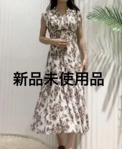 【新品未使用】 SNIDEL プリントプリーツ ワンピース