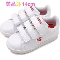 【美品★14cm】adidas スタンスミス ベルクロ キッズスニーカー ハート