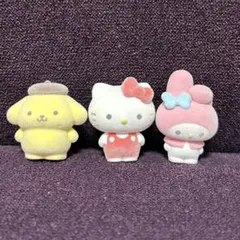 サンリオ ふわふわフロッキードール キティ ポムポムプリン マイメロ