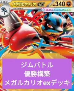 や*は様 ジムバトル優勝構築 メガルカリオexデッキ