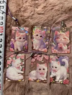 子猫のアクリルキーホルダー 6個セット