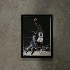 マイケルジョーダン　シカゴブルズ　バスケ　アートプリント A4 パロディー