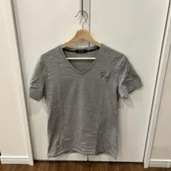 バーバリーブラックレーベル　グレー半袖Tシャツ