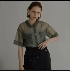 アメリヴィンテージ　AIRY ORGANDIE SHIRTのサムネイル