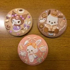 サンリオ　キャラクターズ　刺繍バッジ　クロミ　ポチャッコ　ウイッシュミーメル