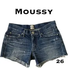 [中古]MOUSSY マウジー デニム ショートパンツ ダメージジーンズ