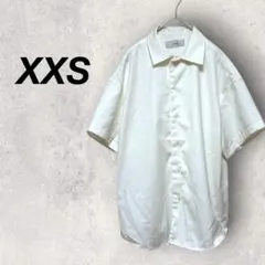 アドラー　シャツ　白　半袖　XXS　レーヨン　春夏　無地　シンプル　通勤　羽織りのサムネイル