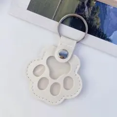 じぇん様専用　2つキーホルダー　ホワイト　ペット犬　猫　うさぎ