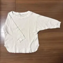 UNIQLO ワッフルクルーネックT（７分袖） Sサイズ