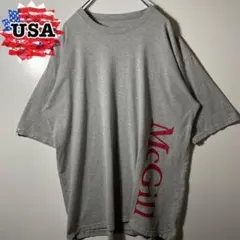 【アメリカ古着❗️】90s プリントロゴ半袖Tシャツ　黒　2XL ビッグサイズ