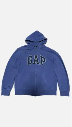 【古着】 00s oldGAP フルジップパーカー 青