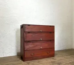 1733 パタパタ扉の木製収納棚 飾り棚 下駄箱 シューズラック レトロ 古