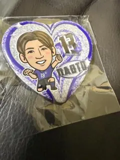 サンフレッチェ 広島 ガチャ 13 新井直人 缶バッジ はいポーズバージョン