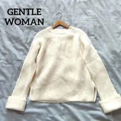 美品　 ジェントルウーマン　畦編み　タートル ニット　ドゥーズィエムクラス