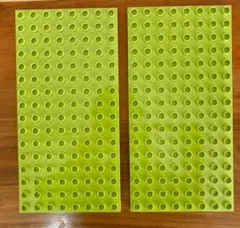 ベースプレート3枚 黄緑　アンパンマンブロックラボ レゴデュプロ互換品
