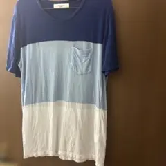 ネイビー・ライトブルー・ホワイト Tシャツ　エディフィス　メンズ　コットンのサムネイル