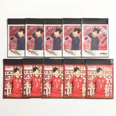 ハイキュー フォト風メタルステッカー 黒尾鉄朗 まとめ売り2 制服 勉強 初期