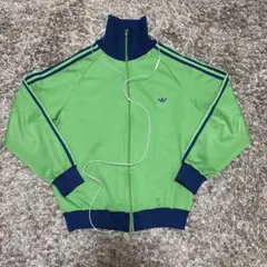 80s 5号 デサント製 adidas トラックジャケット グリーン