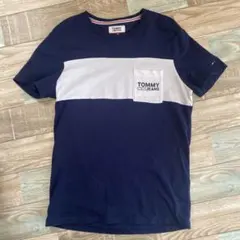 TOMMY JEANS ネイビー/グレー Tシャツ S