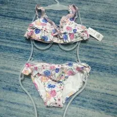 【夏物SALE】フラワープリント 水着 ビキニ