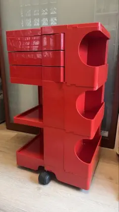 Joe Colombo 正規品 ボビーワゴン 3段3トレイ イタリア製 赤 - メルカリ