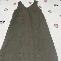 ロペピクニック チェック柄 ノースリーブ ジャンパースカート 38サイズ 美品