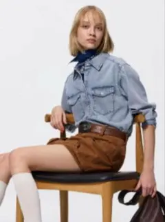 GU レディース　デニムシャツ　Mサイズ