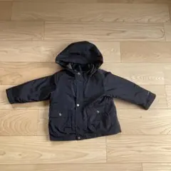 100㎝ ブラック　　フード付きジャケット