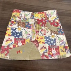 カラフルな花刺繍スカート 100cm