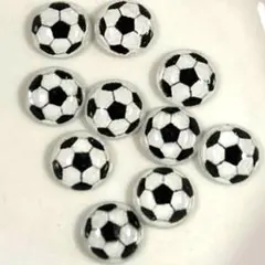 サッカー部ボール　ネイルパーツ　10個セット　推し活などに