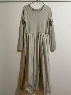 美品【KBF】カジュアルワンピース ベージュ F REE SIZE