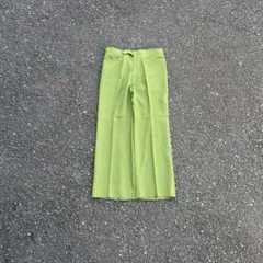 70〜80s vintage フラスコパンツ スラックス モスグリーンTALON - メルカリ