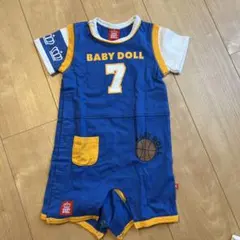 美品　BABYDOLL バスケロンパース 80cm