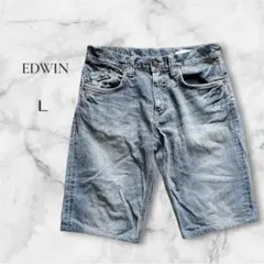 【エドウィン】EDWIN デニム　ハーフパンツ 32インチ EXV-916 L