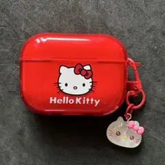 ハローキティ　赤　AirPodsPro Pro2 エアポッズ　アップル　ケース