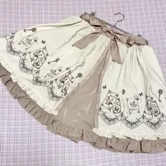 axes femme 刺繍入りスリットスカート　Y2K 森ガール　姫ギャル